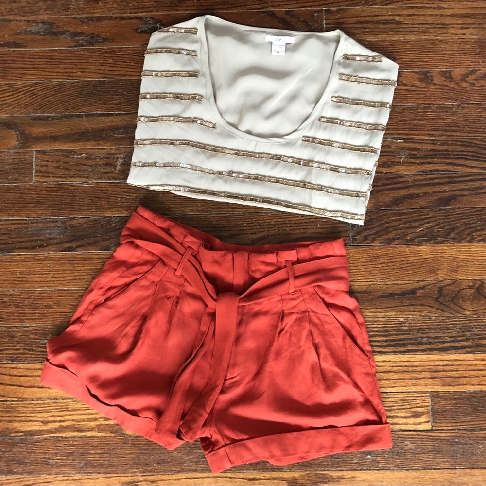 Bar III Top and Shorts Summer Outfit